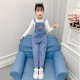 Disney (Disney) Girls Denim Overalls 2023 Spring and Autumn New Korean Style Girls Two-piece Suit Children's Loose Western Style Overalls Single Piece MK-212 Overalls Regular Size 140 Don't be too big