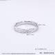 Jibaolou PT950 platinum ring for men and women to tie the knot, platinum ring for couples, fixed ring, 6.5g, size 17
