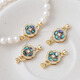 Yujingji Fat Donglai same style 18K gold pearl necklace buckle head natural abalone camellia handmade jewelry bracelet buckle with gold and white shell accessories
