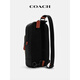 COACHCOACH/Coach men's chest bag travel bag stylish casual shoulder crossbody backpack mini black presbyopic CL412 QBMI5