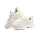 
Skechers daddy shoes women's panda shoes embroidered thick sole heightened small white shoes casual and versatile season 11977-white/wht 35