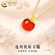 CHINA GOLD 18k gold apple pendant women's new versatile necklace clavicle chain Christmas Eve Valentine's Day gift for girlfriend 18k gold apple pendant with S925 chain