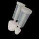 Yongxiao en forma de agujero de silicona enchufe sellado botella de vidrio enchufe tapón tapón enchufe tapón enchufe enchufe tubo de agua enchufe achanamiento de orificio cónico 723 orificio único 8 mm