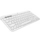 Logitech Fashion Series K380 Bluetooth Keyboard Wireless Keyboard Mac Notebook Tablet IPAD Computer Silent Keyboard Android Phone Multi-Device Ultra-Thin Portable Chocolate Keyboard K380 White