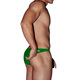 LASTKILLER's new low-waist sexy elastic tight breathable sweat-absorbent thin shorts Modal U convex bag briefs green XXL