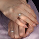 DR Proposal Diamond Ring Platinum JUSTYOU Simple Luxury Star Wish Festival Gift 20 Points H Color SI1 Round Diamond