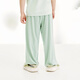 Mini Bala mini parent-child plant core Tencel base home anti-mosquito pants for boys and girls bean paste green 40001 100 cm