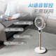 Morphyrichards air circulation fan negative ion purification sterilization floor fan voice 3D shaking head turbine ventilation fan convection fan DC variable frequency electric fan household desktop vertical MR3802 net ion sterilization + voice control + 24 gears coconut milk white