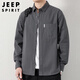 JEEP SPIRIT吉普衬衫男长袖休闲外套男装秋冬季衬衣男士纯棉潮流衣服