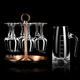 National standard liquor tasting glass crystal glass tasting cup 50ml goblet tulip wine tasting glass set one or two glasses 50ml national standard six pieces (with label) + 150ml 6 pieces + 12 hole rack