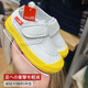 BananaRoom Japanese children's kindergarten baby white shoes for boys and girls sports shoes indoor floor shoes canvas shoes children's shoes yellow all-inclusive 21 inner length 14cm