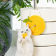 ZEZE Elastic Fruit Catch Ball Cat Self-Happiness Cat Toy Ball Grinding Claw Hemp Rope Cat Ball Avocado Feather Style Weighted Base Can Be Hanged
