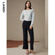 LANDI (LANDI) LANDI LANDI slim slim slightly flared trousers for women winter new navy blue suit pants drape navy S