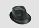 ESQTJF Black Leather Hat Men's Spring Autumn and Winter Top Hat Cowboy Hat Korean Style Trendy Sun Hat Middle-aged and Elderly Gentleman Jazz Hat Black Leather Top Hat M(56-58cm)