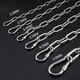 Stainless steel dog chain, large dog, medium dog, medium dog, small dog, iron chain collar, traction rope, anti-bite dog leash, dog chain, 3mm wire thickness (20-40Jin Jin is equal to 0.5kg) 2 meters