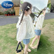 Disney (Disney) Girls 2024 Summer New Sun Protection Clothing Jacket Children's Summer Lace Top Baby Girl Thin Hooded Sun Protection Clothing Sun Protection Clothing 100 Sizes