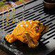 Eight Thousand Lines Golden Toad tea pet ornaments high-end color-changing can nourish and attract wealth tea accessories tea table Feng Shui boutique toad