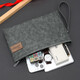 MashaLanti men's handbag casual large-capacity handbag men's zipper wallet brand business clutch envelope bag birthday gift