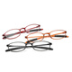 Qustar's new soft-leg reading glasses, reading glasses for men and women, comfortable and elegant TR90 ultra-light resin, fashionable, simple and not easy to break, reading glasses, black 200 degrees (recommended for 55-59 years old)