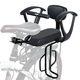 Shanye bicycle child seat rear safety belt backrest mountain bike rear seat cushion bicycle with additional pedals for adults with children bicycle with rear frame black J-shaped handle H