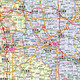 Henan Map 1068*749 mm Papierwandaufkleber 2025 Gelände und Transportkarte der Region