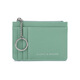 OEMG Cross Pattern Women's Coin Wallet Korean Mini Key Chain Ballet Case Múltiple Tarjeta Pack Pack Girls Birthday Blue
