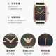 EMPORIO ARMANI Armani watch women's square small green watch brand business quartz watch Chinese Valentine's Day gift for girlfriend Retro small green watch AR11149