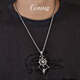 GsunG platinum pendant men's PT950 rotating anchor rudder necklace pendant atmospheric platinum men's pendant fashion price by gram contact before bidding