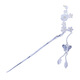 Qianbaolai s925 silver crystal plum blossom hairpin creative antique style beautiful butterfly tassel step shake hairpin crystal plum blossom tassel hairpin 925 pieces