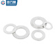 Guwanji aluminum gasket round aluminum alloy screw metal flat pad aluminum thickening and widening washer large national standard fastener M5x10x1 100 pieces