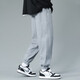 Langsha sweatpants men's spring and autumn wear-resistant and not easy to pilling pants men's loose and comfortable casual pants men's drawstring men's trousers gray S recommended 160-165cm