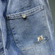 
2025 spring and summer thin elastic waistless jeans men's lace-up simple loose large size casual elastic harem pants light blue 675 thin model 32 (recommended 135-145Jin [Jin equals 0.5 kg])