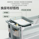 Coolbaby folding crib can be spliced into a large bed with one-click opening and closing, multifunctional crib pine gray standard model