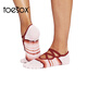 Toesox yoga socks, toe socks, non-slip, Pilates dance sports socks, taro powder (full toe) S (size 34~38)