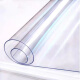 Yichen Crystal Transparent Adhesive Curtain Film Full Roll PVC Table Cloth Protective Mat Soft Glass Transparent Crystal Plate Windshield Door Curtain Width 1.6 Meters Thickness 2 mm Long 16 Meters