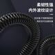 VEFANG plastic corrugated pipe PP flame retardant wire hose PE threading pipe PA plastic casing polyethylene protective pipe threaded pipe PP flame retardant corrugated pipe AD54.5 inner diameter 48MM (25 meters)
