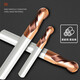 55 degree tungsten steel ball cutter 2-edge spherical milling cutter R-shaped ball head alloy coated end mill special for CNC steel parts R3*6*50 Free special ticket