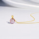 Tahitian Color Edison Pearl Pendant 11-12mm 18K Gold Freshwater Pearl Necklace Simple and Fashionable Gift for Mom