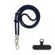 ALittleFlower mobile phone lanyard halter neck cross-body bold jewelry shell outdoor anti-theft rope sports travel mountaineering camera mobile phone chain strap rope suitable for Apple 17 Huawei dark gray long