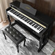 Hettich electric piano 88-key heavy hammer electronic piano for children, beginners, kindergarten teachers, professional adult home digital upright piano P-313 painted black - Bluetooth - full hammer - with piano stool