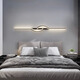 GUYES strip wall lamp minimalist creative strip lamp living room sofa lamp simple modern bedroom Guangdong Zhongshan lamp wall lamp black 80CM-stepless dimming
