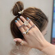 Jay Weiyi high ponytail hair rope colorful braided hair ring head rope for women 2024 new high-end and high-end hair band high elasticity BH-FQ40 little bee head rope