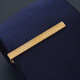 XIERWEI simple gold tie clip men and women fixed buckle business clip men's suit buckle pin clip gold tie clip