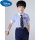 G.duck boys short-sleeved white shirt summer thin children's performance host chorus white shirt primary school uniform dress white cotton short-sleeved + black tie 110 recommended height 100-110cm (3-4 years old)