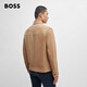 BOSS Men's 2024 Summer New Regular Fit Casual Jacket Leather 246-Brown 48