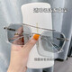 Zuo Sanfei's new Douyin Chen Weiting sunglasses for men, driving glasses, ultraviolet, Korean version, scumbag, handsome, fashionable, domineering sunglasses, transparent silver, light gray to dark gray, polarized color change, day and night, high cost performance, sunglasses + mirror bag + mirror cloth