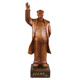 Kangjuru Chairman Mao Ornament Mao Zedong Sculpture Statue Full Body Half Body Living Room Study Office Decoration Resin Large Full Body Statue - Agarwood Color (48cm)