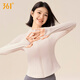 361 Fitness Sportswear Women's Long Sleeve T-Shirt Jacket Sports Top Pilates Training Running Outdoor Yoga Wear Soft Mist Powder L