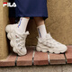 FILA Yang Mi's same style official pea shoes women's shoes dad shoes sneakers winter new sports casual shoes oatmeal brown-OM 38