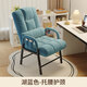 Computer chair, home comfortable backrest, lazy sofa, folding reclining chair, study office chair, dormitory leisure e-sports chair, upgraded thickened and extended backrest, lake blue - waist support and neck protection